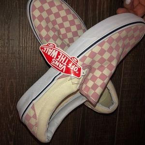 Pink Checkered Vans